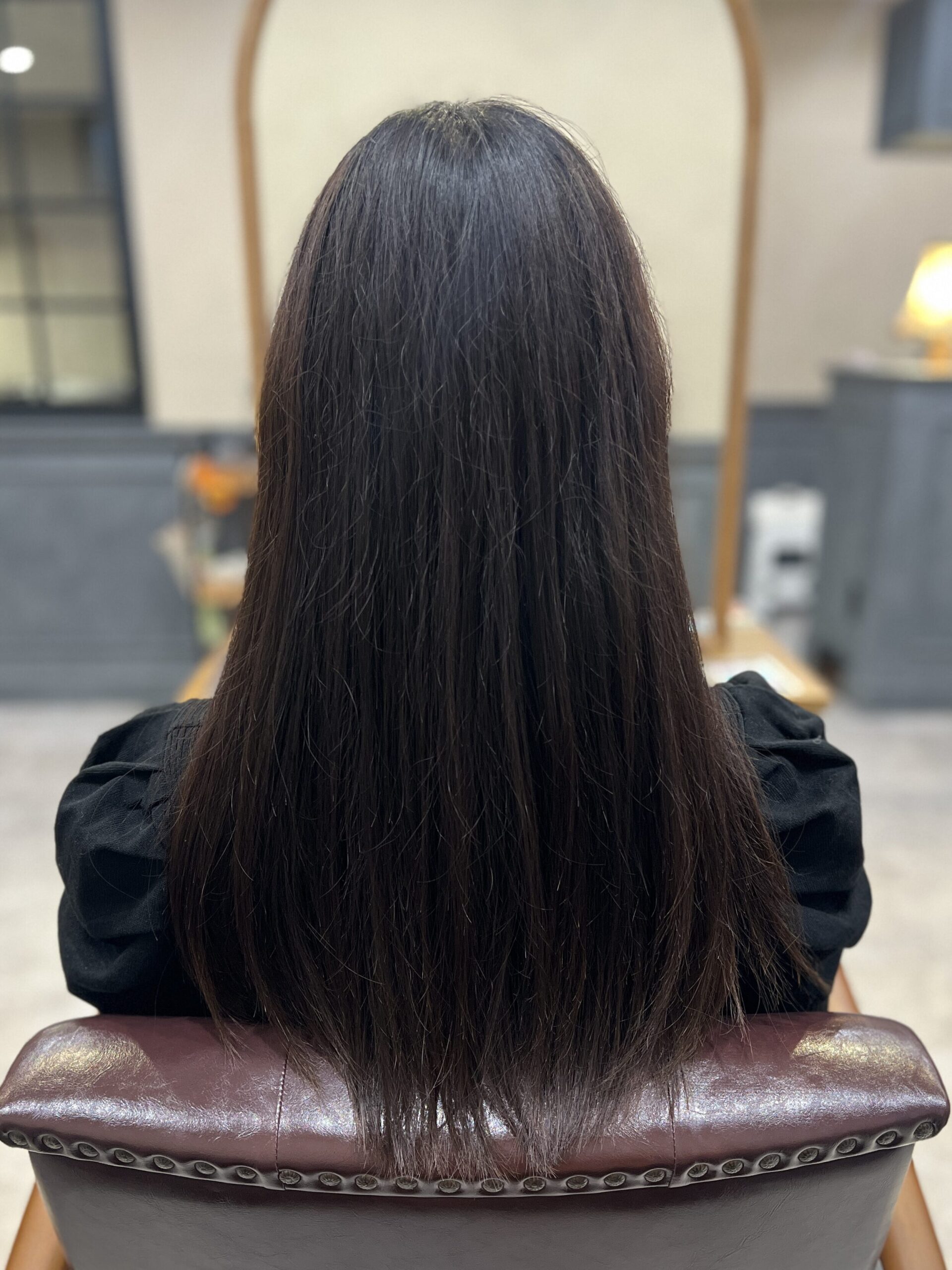 before
美髪矯正前の全力でヘアケアした髪